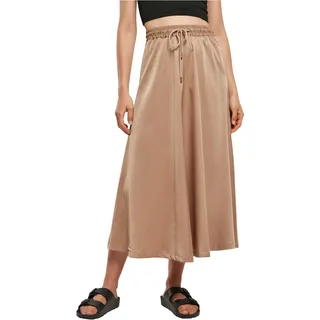 Urban Classics Damen Ladies Satin Midi Skirt XXL softtaupe