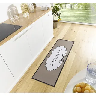 HANSE HOME Kitchen Cloud Küchenläufer 50 x 150 cm Braun/Schwarz/Weiß