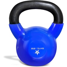 Yes4All K3TC 2-22kg Kettlebell/Kugelhantel aus Gusseisen mit Vinylbeschichtung 13.6kg