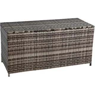 Auflagenbox Poly Rattan Kissenbox Gartenbox Aufbewahrungsbox Box Beige-Braun