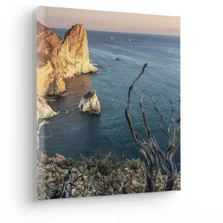 KOMAR Keilrahmenbild im Echtholzrahmen, - »Steep Cove - Größe 30 x 30 cm« - Bild, Leinwandbild, Landschaftsmotiv, Wohnzimmer, Schlafzimmer