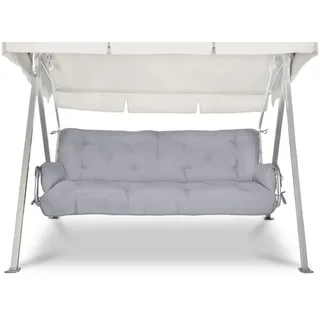 Beautissu Bankauflage 180 x 50 x 8 cm grau 2-tlg.