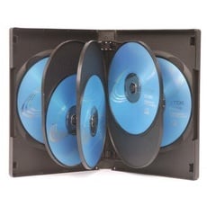 10 x DVD Schutzhüllen 8-Fach Schwarz