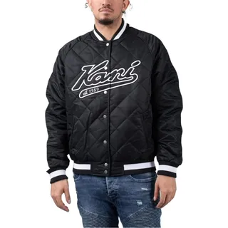 Karl Kani Herren Jacke Varsity Padded Souvenir Jacket 6085205 S - Schwarz, Weiß