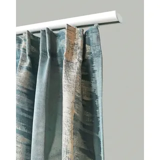 GARESA 400, weiß, L:180cm, Aluminium, Kunststoff, Gardinenstangen, Gardinenschiene, Aluminiumschiene, schlicht, Deckenmontage, verlängerbar