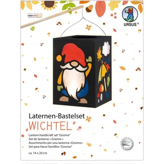 Ursus Laternen Bastelset Wichtel 20 x 14 cm mehrfarbig
