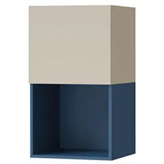 Deine Möbel 24 Wandregal Lima 14 45/77/40 cm in Kaschmir/Meeresblau , Kaschmir, Blau , Holzwerkstoff , 45x77x40 cm , Wohnzimmer, Regale, Wandregale
