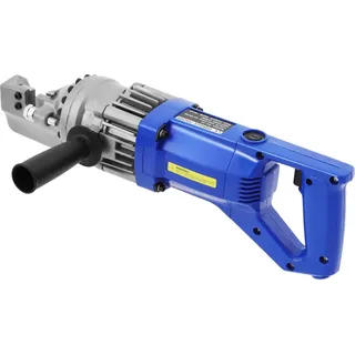 Tragbarer elektrischer Bewehrungsschneider - Hydraulisch 900 W - Verstellbare Maulöffnung - Schneller Schnitt - Geschmiedete Ausführung - Für Baustelle & Renovierung - Blau