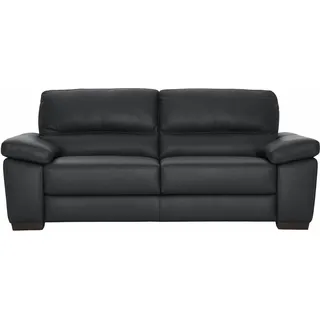 Calia Italia 3-Sitzer »Gaia, hochwertiges Ledersofa mit erstklassigem Sitzkomfort«, edles Design, in zwei hochwertigen Lederqualitäten schwarz