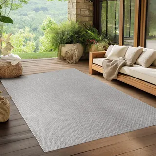 Ayyildiz Outdoorteppich Ibiza II grau, 370 x 280 cm, 100 % Polypropylen,