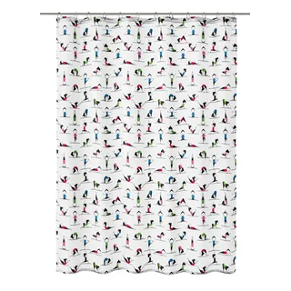 KLEINE WOLKE Duschvorhang Yogi 180 x 200 cm mehrfarbig