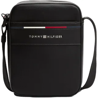 Tommy Hilfiger Herren Crossbody Bag Tasche Foundation Mini Reporter mit Logo, Schwarz (Black), Einheitsgröße
