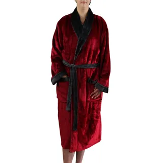 Gözze Damen 20014-37-2 Bademantel, Rot, M EU