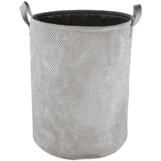 KLEINE WOLKE "Roy", Wäschekorb Rechteckig Polyester, Platin