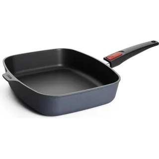 Gusseisen Pfanne induktionsgeeignet 30x26cm Anthrazit Alu - Grau