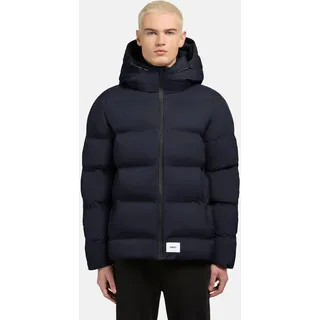 khujo Steppjacke »Steppjacke Silas2-YM«, mit Kapuze urbane Herren Winterjacke mit großer Kapuze, blau