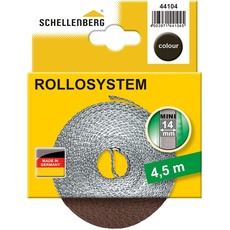 Schellenberg 44104 Gurt für Rollo Breite 14 mm, System Mini, Braun, 4.5 m
