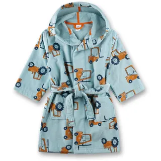 Sanetta Jungen-Bademantel blau Traktor | Hochwertiger und kuscheliger Bademantel aus Frottee für Jungen.