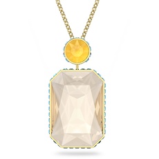 Bild von Orbita Halskette, Kristall im Oktagon-Schliff, Mehrfarbig, Goldlegierungsschicht