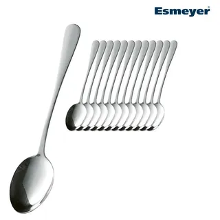Esmeyer Langstiellöffel Sylvia 12Stück Edelstahl, Besteck, Silber