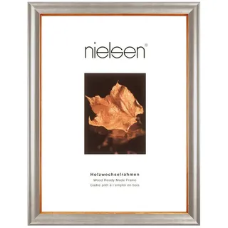 Nielsen Bilderrahmen , Silberfarben , Holz , rechteckig , 60x80 cm , Bilder & Rahmen, Bilderrahmen, Bilderrahmen & Fotorahmen