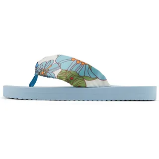 Flip Flop Zehentrenner »flip*tube flower«, Sommerschuh, Schlappen, Poolsildes mit schönem Blumenprint, bunt