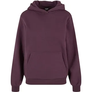 URBAN CLASSICS Fluffy Hoodie Plum Purple L