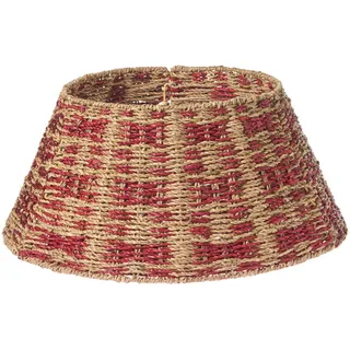 Beliani Weihnachtsbaumkragen 26 cm Naturfarben Neige , Naturmaterialen , Rund , 26 cm , Dekoration, Weihnachtsdekoration, Christbäume & Zubehör