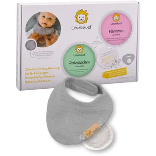 Löwenkind Einsteigerbox mit Halstuch 'Baby' - Harmonie und Rotznäschen Kräuter 2x5 St grau