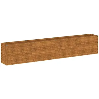 vidaXL Hochbeet 385 x 50 x 69 cm Cortenstahl