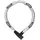 Catena 6806K – Leichtes Fahrradschloss aus gehärtetem Stahl mit modischem Textilschlauch – Vierkantkette mit ABUS-Sicherheitslevel 6 – 85 cm – reflektierendes Grau