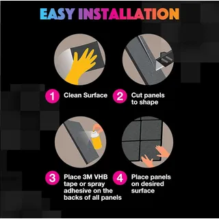 INF Akustikplatten, Schalldämmende Paneele, Akustik Wandpaneele, Schallschutzplatten für Wände, Studio Schaumstoff Akustikplatten für Heimstudio, Büro Grau 12er-Packung