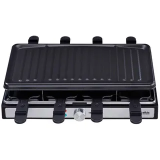 Silva Homeline Raclette-Grill , Schwarz , Kunststoff , 44x12.5x24 cm , Kochgeschirr, Tischgrills & Fondues, Raclette-Grills