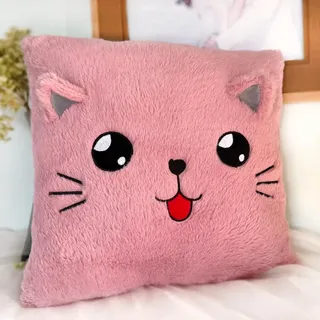ODIWEN Kuschelkissen Kinde, Kissen Deko, Kinderkissen, Plüschkissen, Flauschig Dekokissen mit Füllung, Zierkissen für Babyzimmer, Kuscheltier Kissen Lustig Kinderzimmer