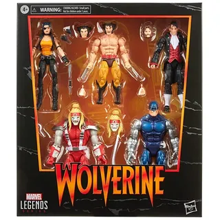 Marvel Legends Series Wolverine 5er-Pack, enthält Marvel‘s Omega Red, Marvel‘s Cyber, Marvel‘s Callisto, Jason Wyngarde, 10 Accessoires[Exklusiv bei Amazon]