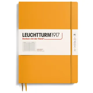 Leuchtturm1917 368143 Notizbuch Master Slim (A4+), Hardcover, 123 nummerierte Seiten, Rising Sun, liniert