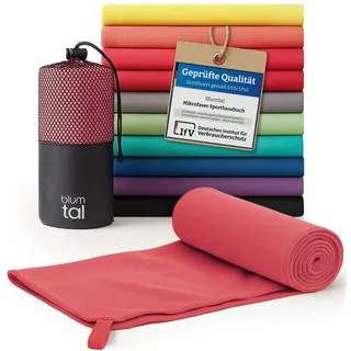 Blumtal Mikrofaser Handtuch XXL 200x100 cm - Handtücker Microfaser schnelltrocknend - optimales Fitness Handtuch/Strandtuch Mikrofaser/Gym Towel - Reisehandtuch kompakt - Pink