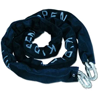 Kippen 2015B Diebstahlsicherung, Maße: 10 x 1200 mm, aus verzinktem Stahl mit quadratischem Glieder, schwarz, 10 x 1200 mm