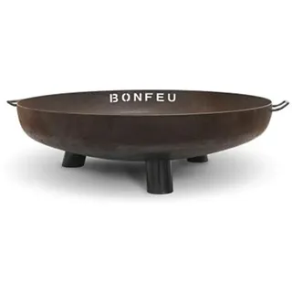BonFeu BonBowl Plus Feuerschale 60 cm - Feuerschalen für den Garten - Feuerstelle Outdoor & Feuertonne - Feuerschale mit opt. Grillrost aus hochwertig