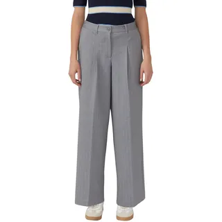 s.Oliver Hose aus Interlockjersey mit Wide Leg und Nadelstreifen