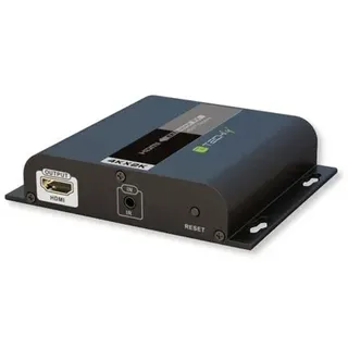 Techly IDATA EXTIP-3834KR, 3840 x 2160 Pixel, AV-Receiver, 120 m, Schwarz, HDCP - Schwarz