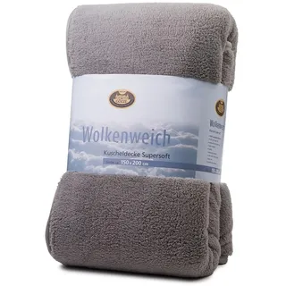 Gözze Wolkenweich Wohndecke - Silber - 150 x 200 cm