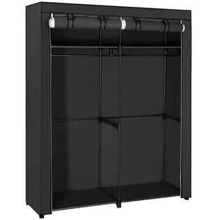 Songmics Stoffschrank 140 x 174 x 43 cm Schwarz