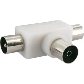 Schwaiger -ASV25 532- Kabelspalter oder -kombinator Kabelsplitter Weiß