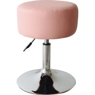 Hocker Retro Vintage - Schminktischhocker - höhenverstellbar bis 65 cm - rosa - Rosa