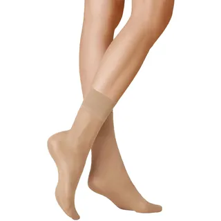 Kunert Satin Look 20 Söckchen, Damen Fein
