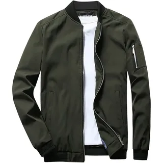 Leichte Jacke Herren Übergangsjacke, Langarm Freizeitjacke Fahrradjacke Y2k Grosse Grössen Sommerjacke Bomberjacke Lang Outdoor Blouson-Jacke