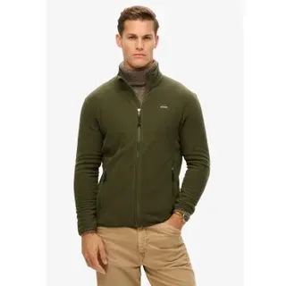 Superdry für Herren. M2014195A Fleece Full Zip Fleece grün (XXL), Lässig, Polyester