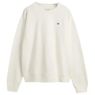Gant Damen Shield C-Neck Sweatshirt, Eggshell, M EU