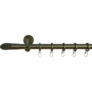INDEKO Vorhangstange Marbella 1-läufig Ø 16 mm 100 cm Antik